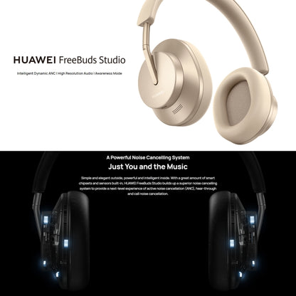 Original HUAWEI FreeBuds Studio Dynamic Noise Cancelling Bluetooth 5.2 Wireless Headset(Gold) - Headset & Headphone by Huawei | Online Shopping South Africa | PMC Jewellery