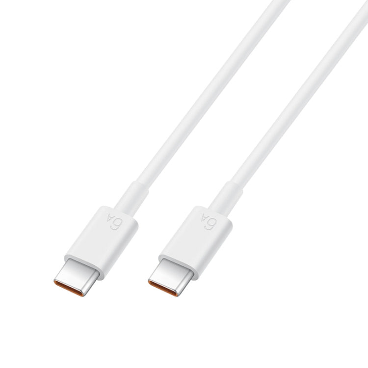 Original Huawei CC800 6A Type-C / USB-C to Type-C / USB-C Charging Data Cable, Length: 1.8m (White) - USB-C & Type-C Cable by Huawei | Online Shopping South Africa | PMC TechLife | Buy Now Pay Later Mobicred