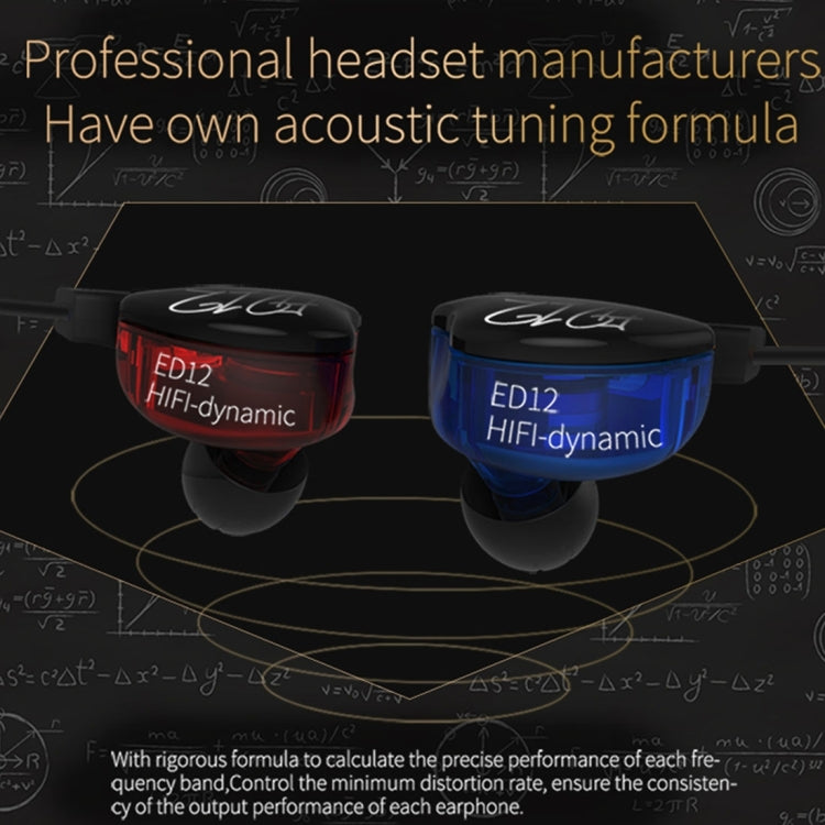 KZ ED12 Standard Version 3.5mm Jack Hanging Ear Sports In-Ear Wired Earphone, Cable Length: 1.2m - free shipping - PMC TechLife - Order now!