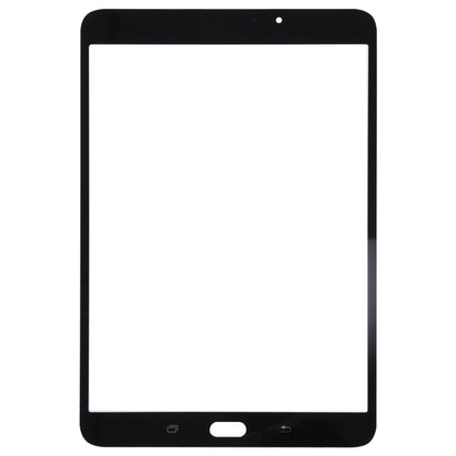 For Galaxy Tab S2 8.0 / T713 Front Screen Outer Glass Lens (Black) - Outer Glass Lens by PMC Jewellery | Online Shopping South Africa | PMC Jewellery