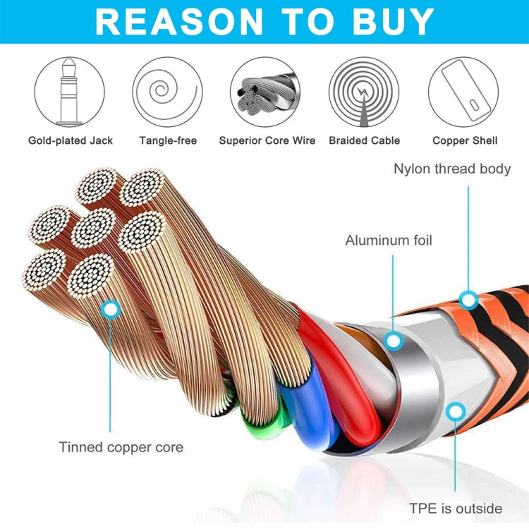 ZS0159 For Logitech G433 / G233 / G Pro / G Pro X 3.5mm Male to Male Gaming Headset Audio Cable with Wire-controlled, Cable Length: 2m(Black) - Headset Accessories by PMC TechLife | Online Shopping South Africa | PMC TechLife | Buy Now Pay Later Mobicred