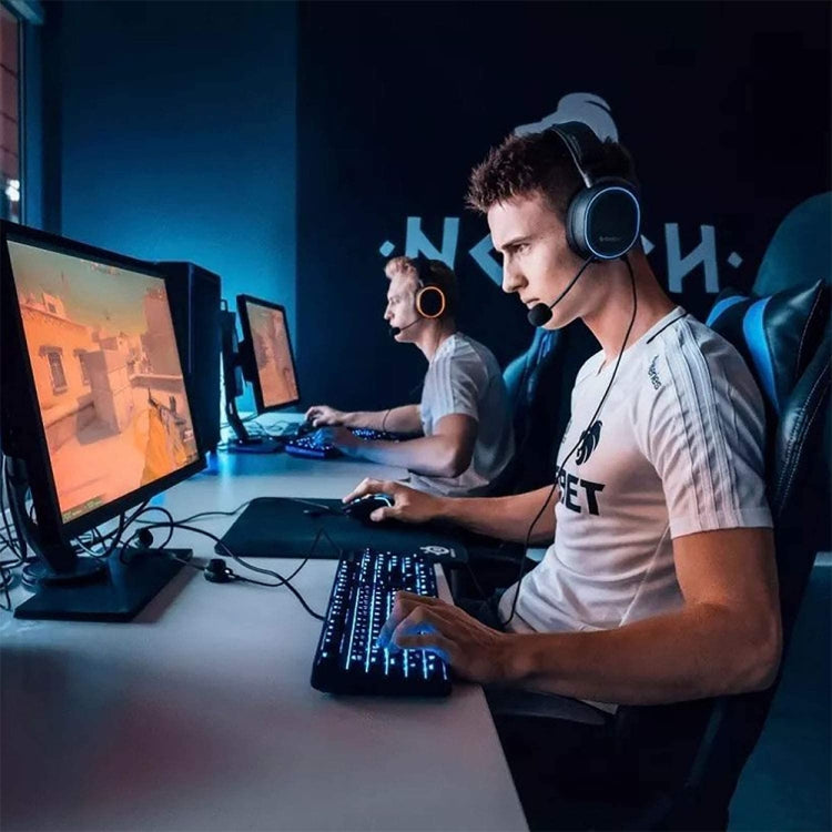 ZS0135 For SteelSeries Arctis 3 / 5 / 7 Earphone Audio Cable, Cable Length: 2m(Black) - Headset Accessories by PMC TechLife | Online Shopping South Africa | PMC TechLife