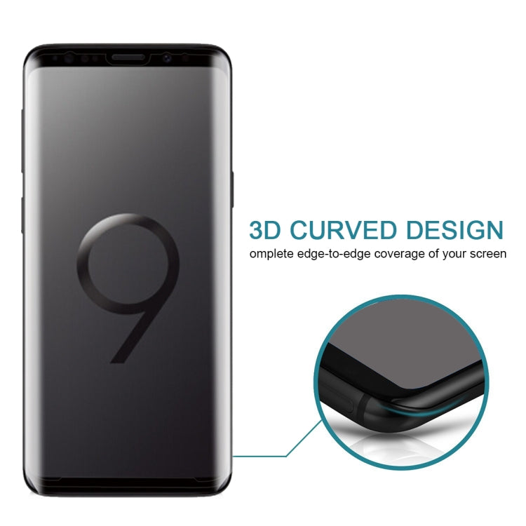 For Galaxy S9+ 9H Surface Hardness 3D Curved Edge Anti-scratch Full Screen HD Tempered Glass Screen Protector (Transparent) - free shipping - PMC TechLife - Order now!