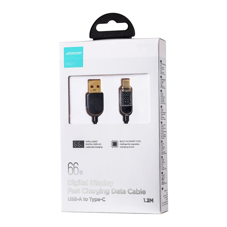 JOYROOM S-AC066A4 66W USB-A to USB-C / Type-C Digital Display Fast Charging Data Cable, Cable Length:1.2m - USB-C & Type-C Cable by JOYROOM | Online Shopping South Africa | PMC Jewellery