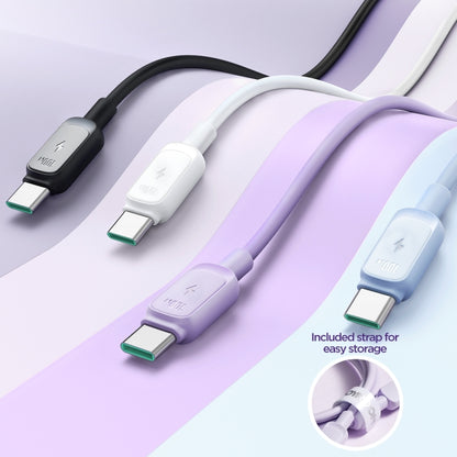 JOYROOM S-CC100A14 Multi-Color Series 100W USB-C / Type-C to USB-C / Type-C Fast Charging Data Cable, Length:1.2m (Purple) - USB-C & Type-C Cable by JOYROOM | Online Shopping South Africa | PMC Jewellery