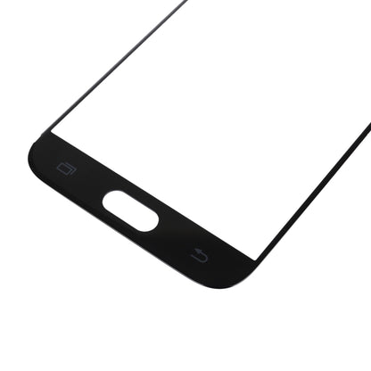 For Galaxy J3 (2017) / J330 Front Screen Outer Glass Lens (Black) - Outer Glass Lens by PMC Jewellery | Online Shopping South Africa | PMC Jewellery