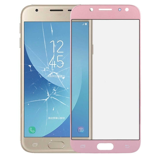 For Galaxy J3 (2017) / J330 Front Screen Outer Glass Lens (Rose Gold) - Outer Glass Lens by PMC Jewellery | Online Shopping South Africa | PMC Jewellery