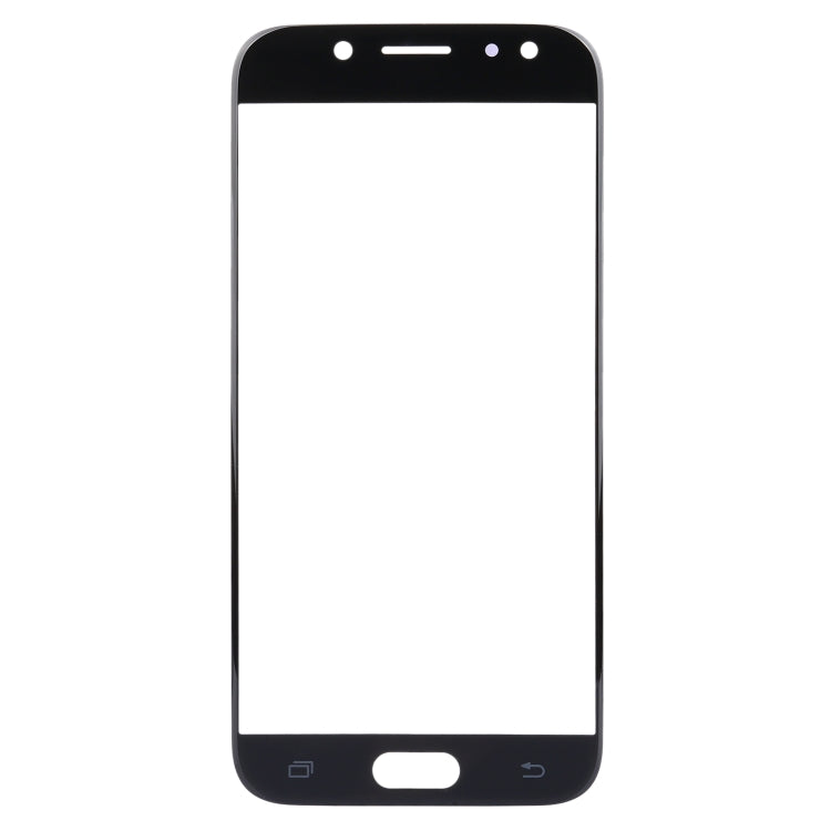 For Galaxy J5 (2017) / J530 Front Screen Outer Glass Lens (Black) - Outer Glass Lens by PMC Jewellery | Online Shopping South Africa | PMC Jewellery