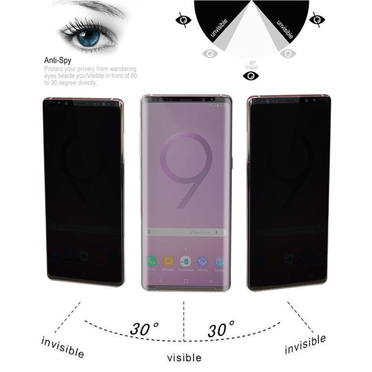 Privacy Anti-glare 0.3mm 9H 3D Curved Edge Tempered Glass Film for Galaxy Note 9 - free shipping - PMC TechLife - Order now!