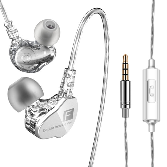 QKZ CK9 HiFi In-ear Four Unit Sports Music Headphones (Transparent) - Sport Earphone by QKZ | Online Shopping South Africa | PMC Jewellery