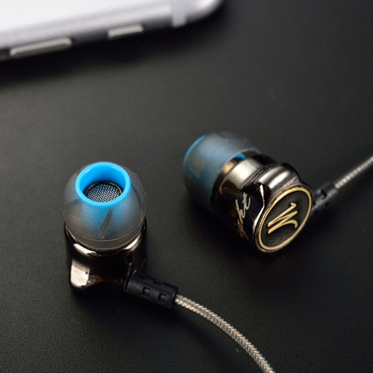 QKZ DM7 High-quality In-ear All-metal Sports Music Headphones, Microphone Version - In Ear Wired Earphone by QKZ | Online Shopping South Africa | PMC TechLife | Buy Now Pay Later Mobicred