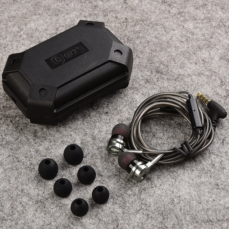 QKZ DM9 High-quality In-ear All-metal Sports Music Headphones, Microphone Version - In Ear Wired Earphone by QKZ | Online Shopping South Africa | PMC TechLife | Buy Now Pay Later Mobicred