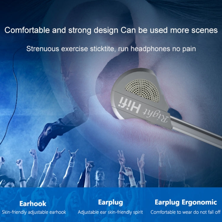 QKZ DM9 High-quality In-ear All-metal Sports Music Headphones, Microphone Version - In Ear Wired Earphone by QKZ | Online Shopping South Africa | PMC TechLife | Buy Now Pay Later Mobicred