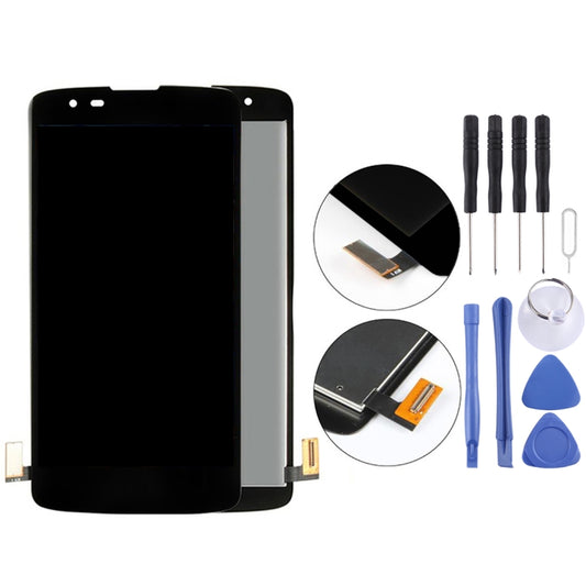 TFT LCD Screen for LG K8 (2016)Digitizer Full Assembly with Frame(Black) - For LG by PMC Jewellery | Online Shopping South Africa | PMC Jewellery