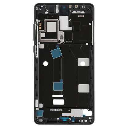 Middle Frame Bezel with Side Keys for Xiaomi Mi Mix2 (Black) - Frame Bezel Plate by PMC Jewellery | Online Shopping South Africa | PMC Jewellery