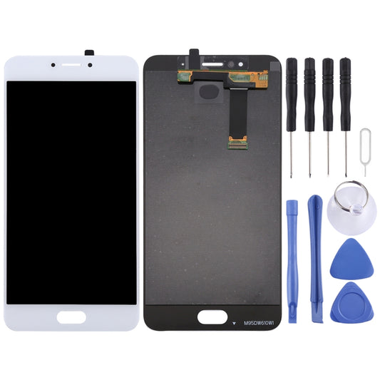 TFT LCD Screen for Meizu MX6 with Digitizer Full Assembly(White) - LCD Screen by PMC Jewellery | Online Shopping South Africa | PMC Jewellery