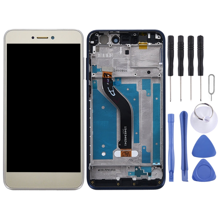 OEM LCD Screen for Huawei P8 Lite (2017) Digitizer Full Assembly with Frame (Gold) - LCD Screen by PMC Jewellery | Online Shopping South Africa | PMC Jewellery