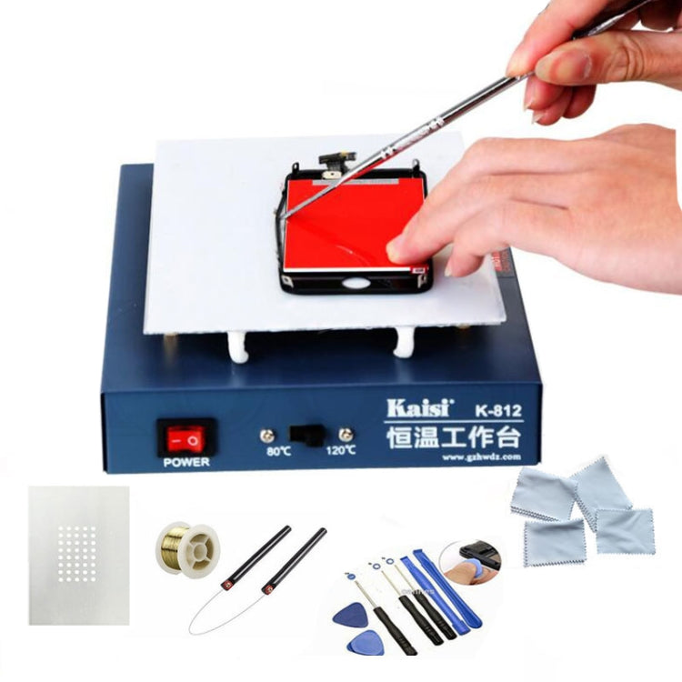 Kaisi K-812 Constant Temperature Heating Plate LCD Screen Open Separator Desoldering Station, EU Plug - Repair Platform by Kaisi | Online Shopping South Africa | PMC Jewellery