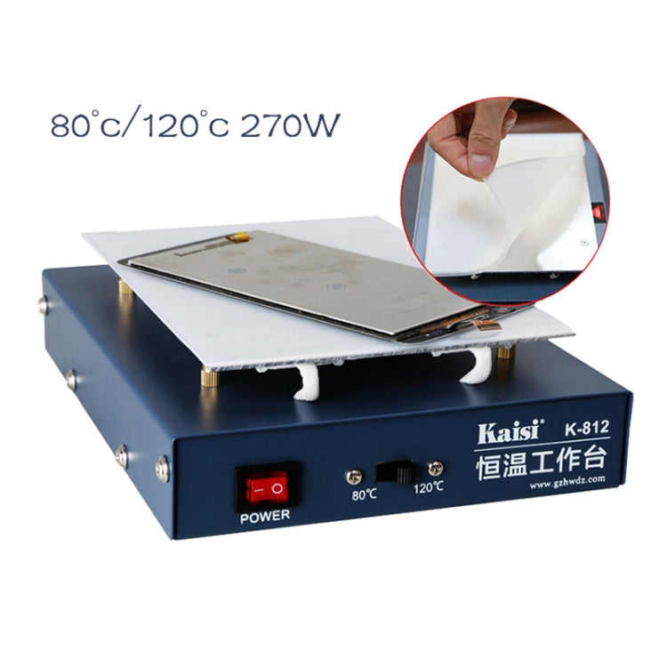 Kaisi K-812 Constant Temperature Heating Plate LCD Screen Open Separator Desoldering Station, EU Plug - Repair Platform by Kaisi | Online Shopping South Africa | PMC Jewellery