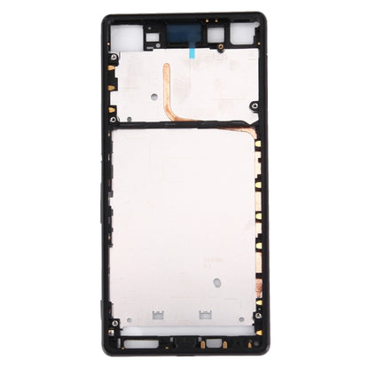 Front Housing LCD Frame Bezel for Sony Xperia Z3+ / Z4(Black) - Frame Bezel Plate by PMC Jewellery | Online Shopping South Africa | PMC Jewellery