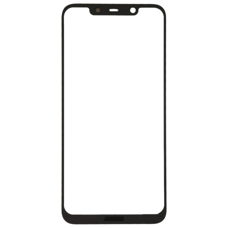 Front Screen Outer Glass Lens for Nokia X7 / 8.1 / 7.1 Plus TA-1131(Black) - Outer Glass Lens by PMC Jewellery | Online Shopping South Africa | PMC Jewellery