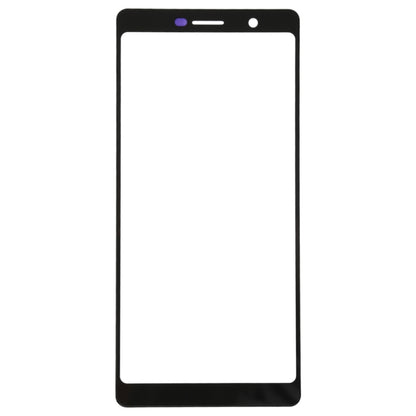 Front Screen Outer Glass Lens for Nokia 7 Plus / E9 Plus (Black) - Outer Glass Lens by PMC Jewellery | Online Shopping South Africa | PMC Jewellery