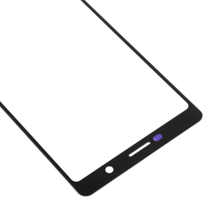 Front Screen Outer Glass Lens for Nokia 7 Plus / E9 Plus (Black) - Outer Glass Lens by PMC Jewellery | Online Shopping South Africa | PMC Jewellery