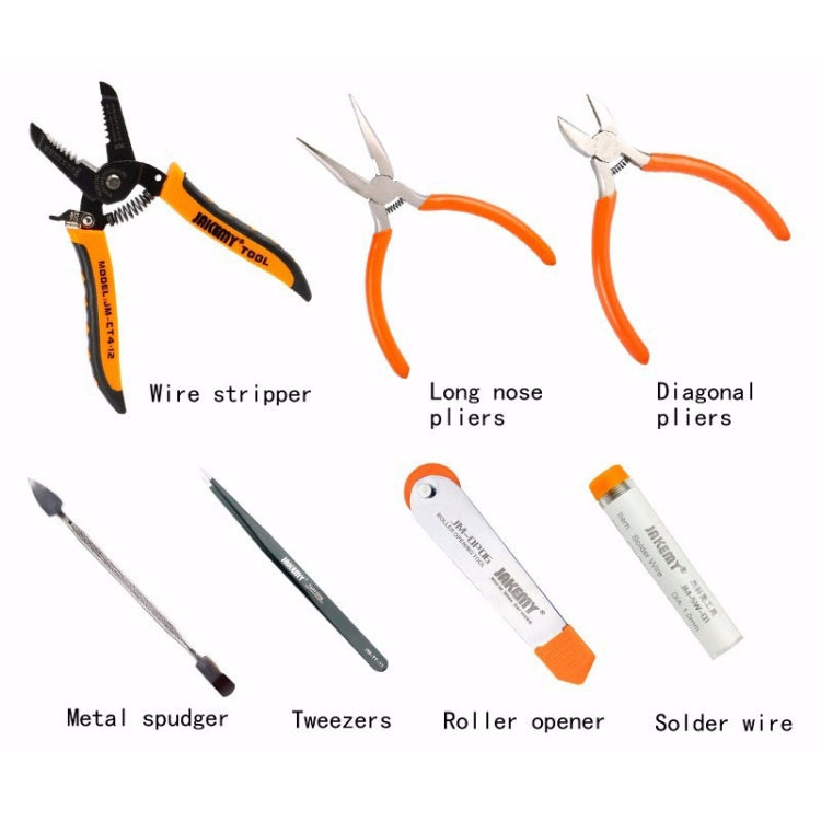 JAKEMY JM-P14 Welding Repair Tools Set Toolbox Bag Wire Stripper Pliers Screwdriver, US Plug - Tool Kits by JAKEMY | Online Shopping South Africa | PMC Jewellery | Buy Now Pay Later Mobicred