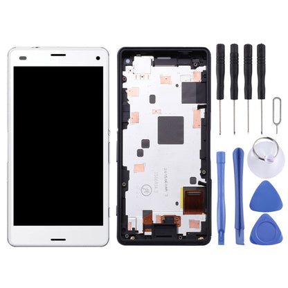 OEM LCD Screen for Sony Xperia Z3 Mini Compact Digitizer Full Assembly with Frame(White) - LCD Screen by PMC Jewellery | Online Shopping South Africa | PMC Jewellery
