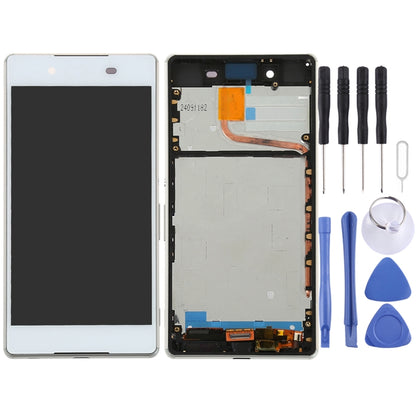 OEM LCD Screen for Sony Xperia Z5 Digitizer Full Assembly with Frame(White) - LCD Screen by PMC Jewellery | Online Shopping South Africa | PMC Jewellery