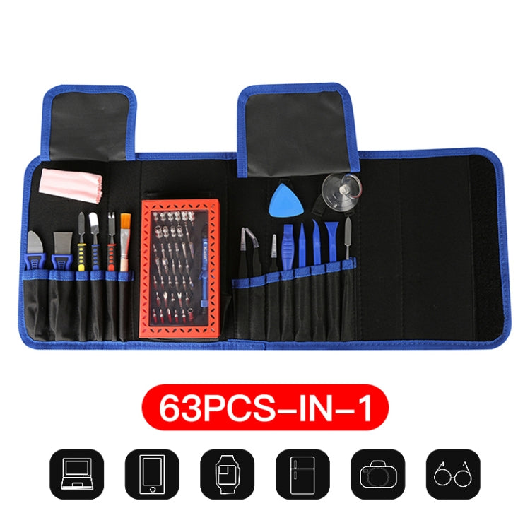 Kaisi K-1766 63 in 1 Magnetic Precision Electronics Screwdriver set Hand Tools For Phone Repair Tool Kit - Screwdriver Set by Kaisi | Online Shopping South Africa | PMC Jewellery
