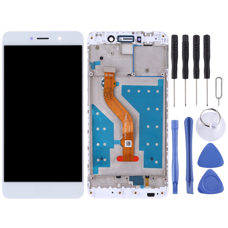 LCD Screen and Digitizer Full Assembly with Frame for Huawei Y7 (2017)(White) - LCD Screen by PMC Jewellery | Online Shopping South Africa | PMC Jewellery