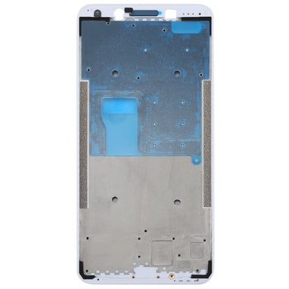 For OPPO A73 / F5 Front Housing LCD Frame Bezel Plate  (White) - Frame Bezel Plate by PMC Jewellery | Online Shopping South Africa | PMC Jewellery