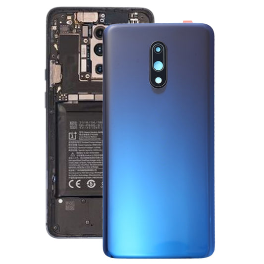 For OnePlus 7 Original Battery Back Cover with Camera Lens Cover (Blue) - Back Cover by PMC Jewellery | Online Shopping South Africa | PMC Jewellery