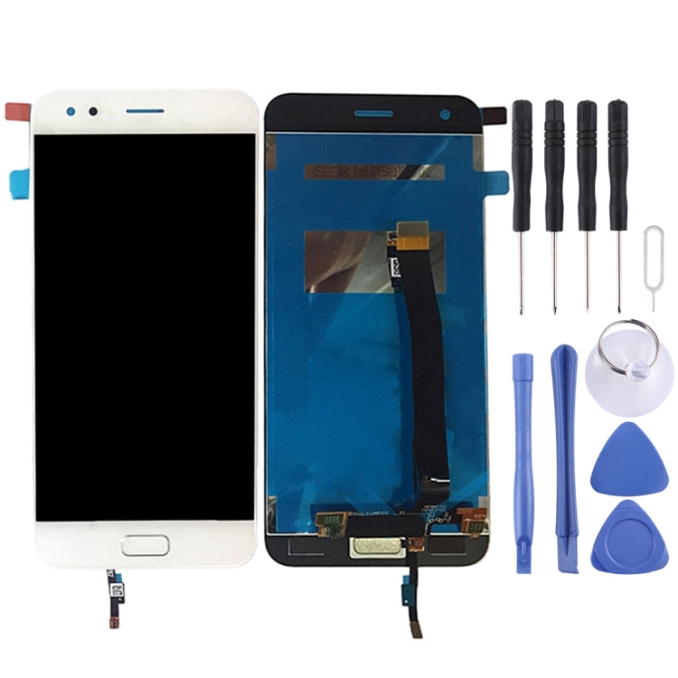 OEM LCD Screen with Home Button for Asus ZenFone 4 / ZE554KL with Digitizer Full Assembly (White) - LCD Screen by PMC Jewellery | Online Shopping South Africa | PMC Jewellery