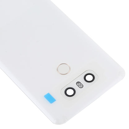 Battery Back Cover with Camera Lens & Fingerprint Sensor for LG G6 / H870 / H870DS / H872 / LS993 / VS998 / US997(White) - For LG by PMC Jewellery | Online Shopping South Africa | PMC Jewellery