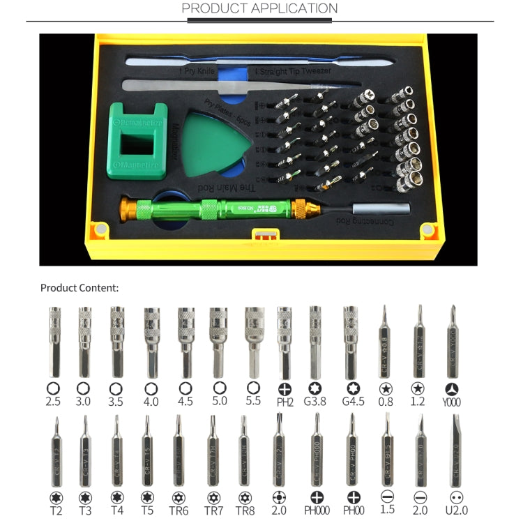 BEST BST-8929 Screwdriver Magnetic Bit Driver Kit 37 in 1 Professional Screwdrivers Set - Screwdriver Set by BEST | Online Shopping South Africa | PMC Jewellery