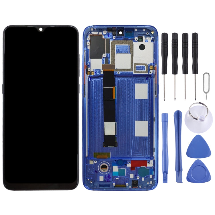 OLED LCD Screen for Xiaomi Mi 9 Digitizer Full Assembly with Frame(Blue) - LCD Screen by PMC Jewellery | Online Shopping South Africa | PMC Jewellery