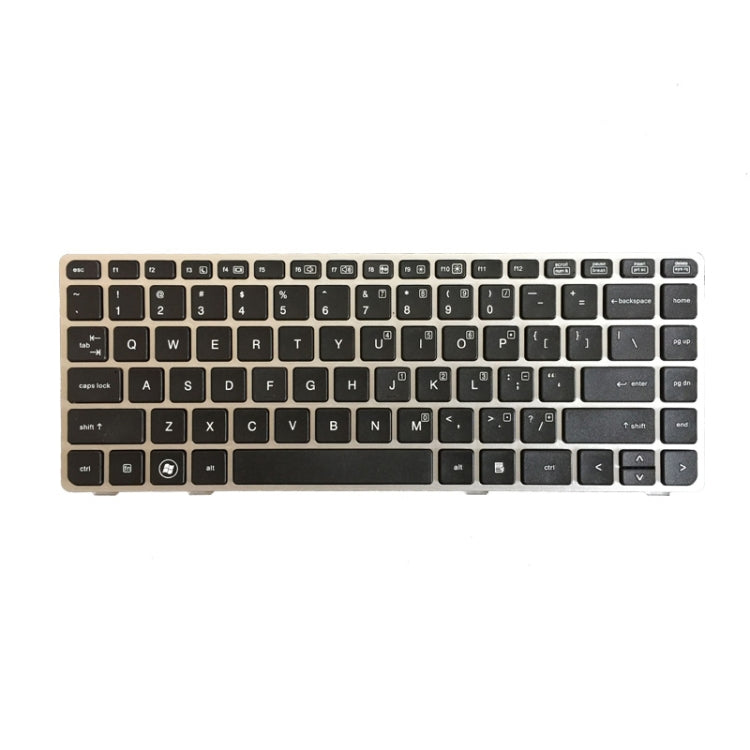 US Version Keyboard with Silver Frame for HP EliteBook 8470B 8470P 8470 8460 8460p 8460w ProBook 6460 6460b 6470 - Replacement Keyboards by PMC Jewellery | Online Shopping South Africa | PMC Jewellery