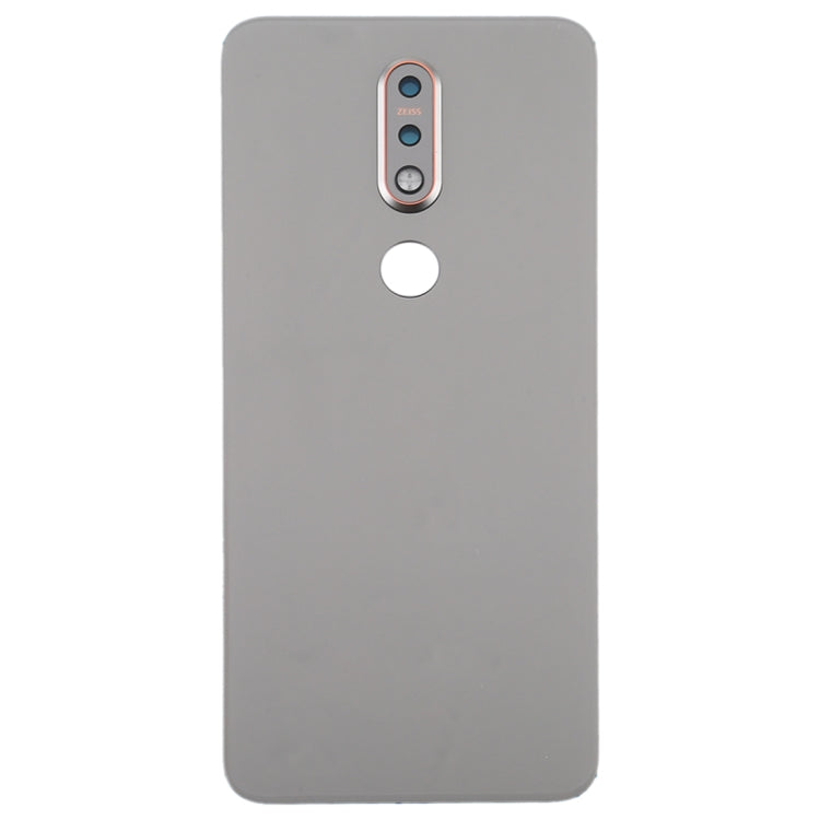 Battery Back Cover for Nokia 7.1(Silver) - Back Cover by PMC Jewellery | Online Shopping South Africa | PMC Jewellery