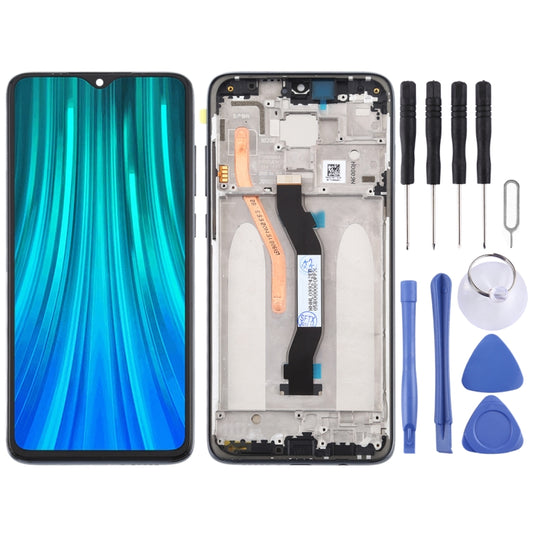 TFT LCD Screen for Xiaomi Redmi Note 8 Pro Digitizer Full Assembly with Frame (Double SIM Card Version)(Black) - LCD Screen by PMC Jewellery | Online Shopping South Africa | PMC Jewellery