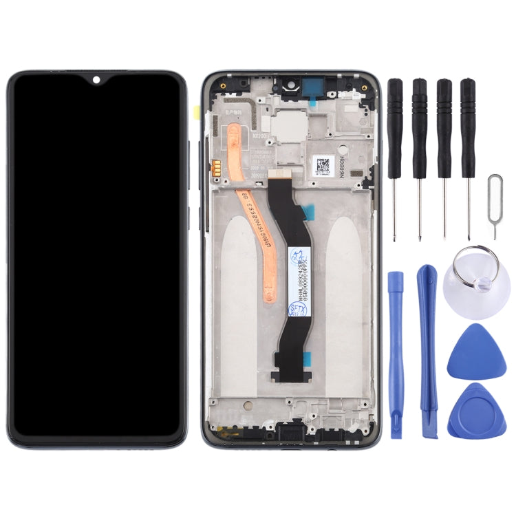 TFT LCD Screen for Xiaomi Redmi Note 8 Pro Digitizer Full Assembly with Frame (Double SIM Card Version)(Black) - LCD Screen by PMC Jewellery | Online Shopping South Africa | PMC Jewellery