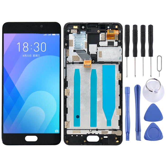 TFT LCD Screen for Meizu M6 Note Digitizer Full Assembly with Frame(Black) - LCD Screen by PMC Jewellery | Online Shopping South Africa | PMC Jewellery