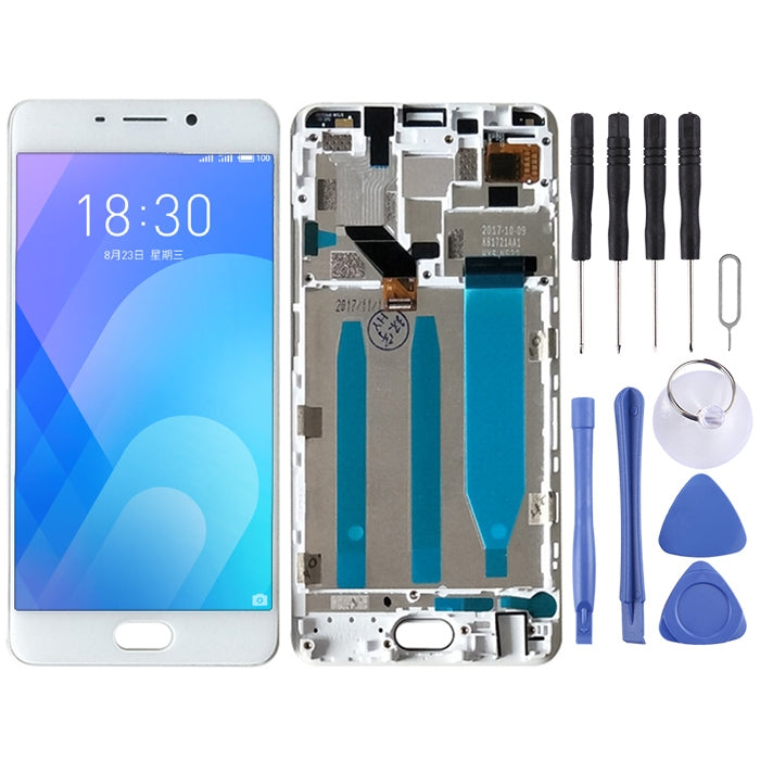 TFT LCD Screen for Meizu M6 Note Digitizer Full Assembly with Frame(White) - LCD Screen by PMC Jewellery | Online Shopping South Africa | PMC Jewellery