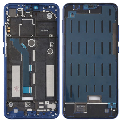 Middle Frame Bezel with Side Keys for Xiaomi Mi 8 Lite (Blue) - Frame Bezel Plate by PMC Jewellery | Online Shopping South Africa | PMC Jewellery