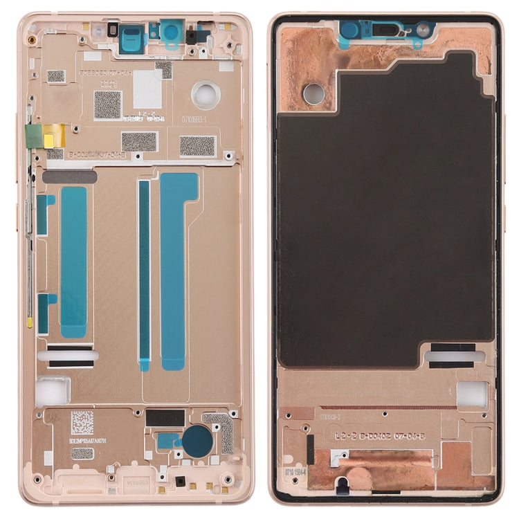 Middle Frame Bezel with Side Keys for Xiaomi Mi 8 SE (Rose Gold) - Frame Bezel Plate by PMC Jewellery | Online Shopping South Africa | PMC Jewellery