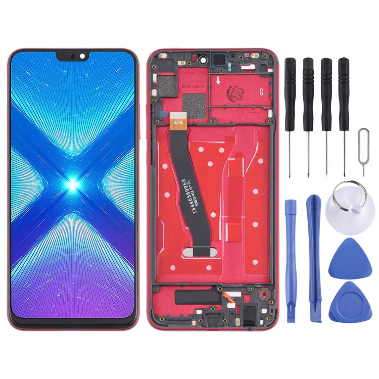 OEM LCD Screen for Huawei Honor 8X Digitizer Full Assembly with Frame(Red) - LCD Screen by PMC Jewellery | Online Shopping South Africa | PMC Jewellery