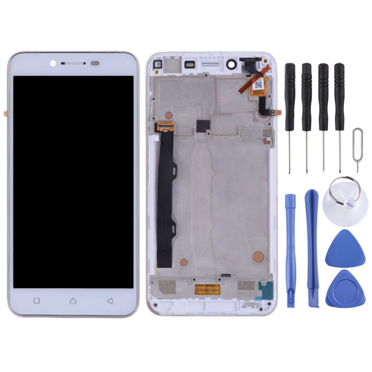 OEM LCD Screen for Lenovo Vibe K5 Plus A6020A46 A6020l36 A6020l37 Digitizer Full Assembly with Frame (White) - LCD Screen by PMC Jewellery | Online Shopping South Africa | PMC Jewellery