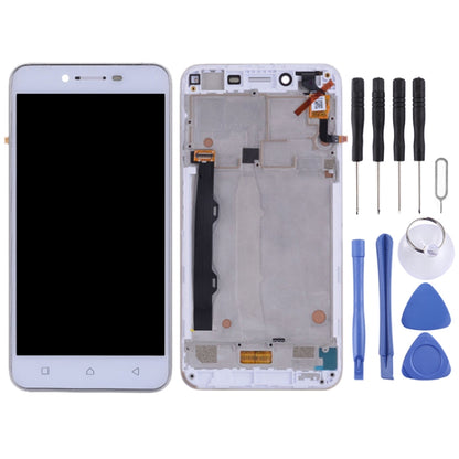 OEM LCD Screen for Lenovo Vibe K5 Plus A6020A46 A6020l36 A6020l37 Digitizer Full Assembly with Frame (White) - LCD Screen by PMC Jewellery | Online Shopping South Africa | PMC Jewellery