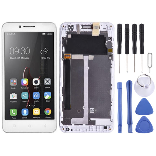 OEM LCD Screen for Lenovo Vibe C A2020 A2020a40 Digitizer Full Assembly with Frame (White) - LCD Screen by PMC Jewellery | Online Shopping South Africa | PMC Jewellery